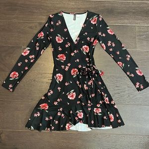 Black Wrap Around Dress